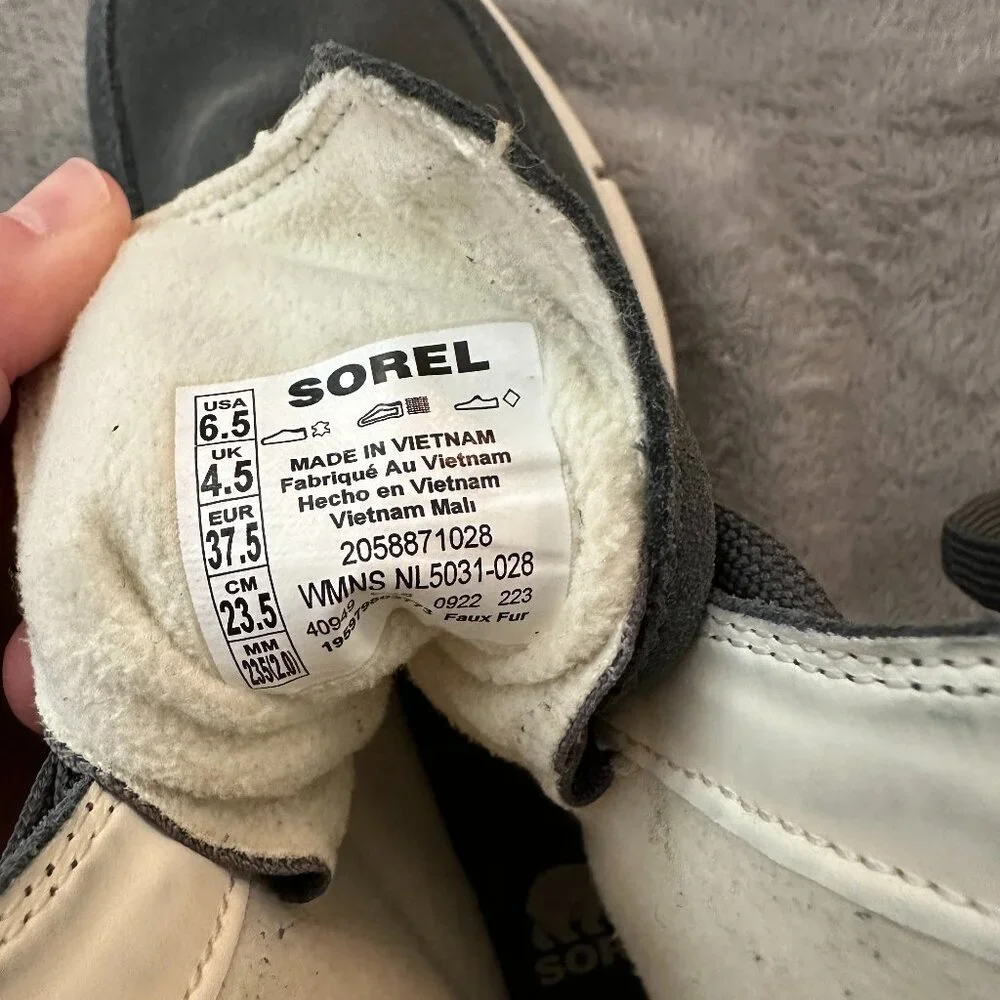 Sorel Explorer II Joan Boots Grill/Fawn Women's size 6.5